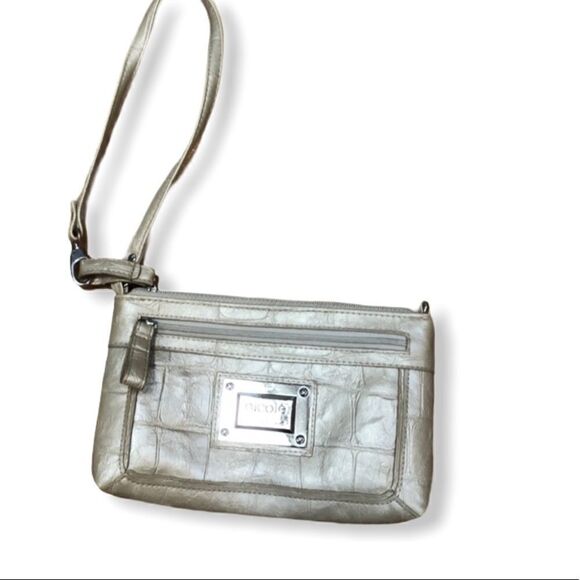 𝅺nicole by Nicole Miller Faux Leather Wristlet - Picture 1 of 15